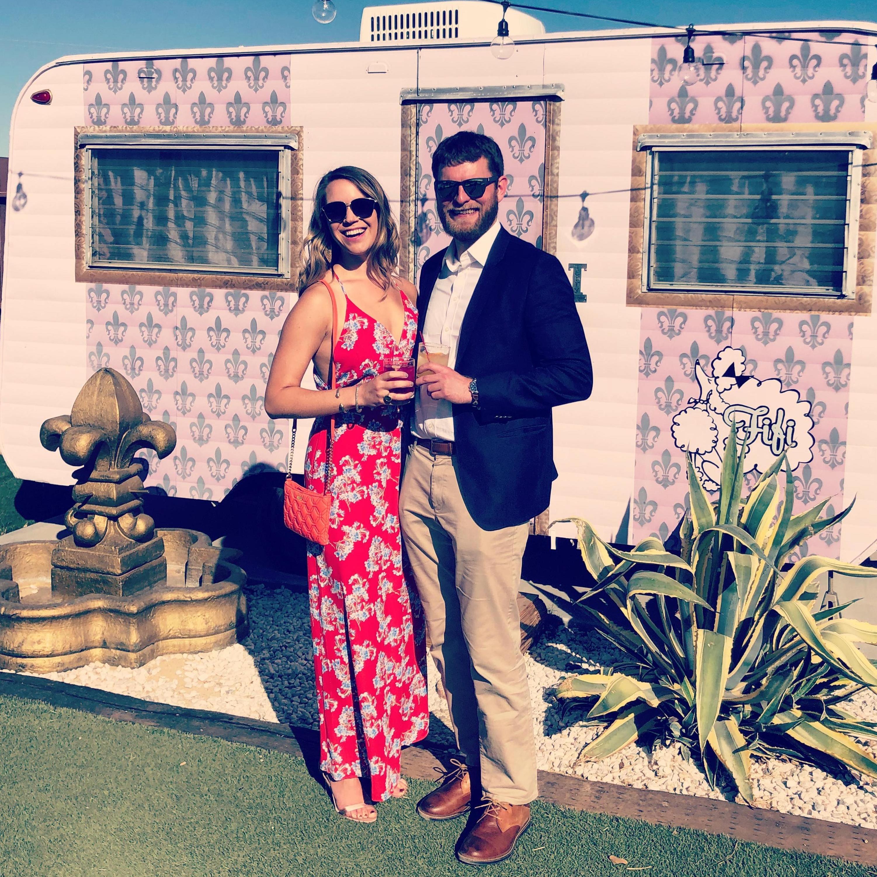 Celebrating with Megan and Peter in Joshua Tree in 2018!