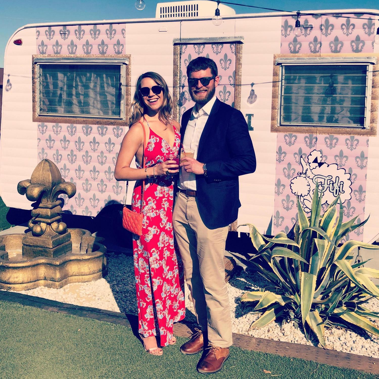 Celebrating with Megan and Peter in Joshua Tree in 2018!