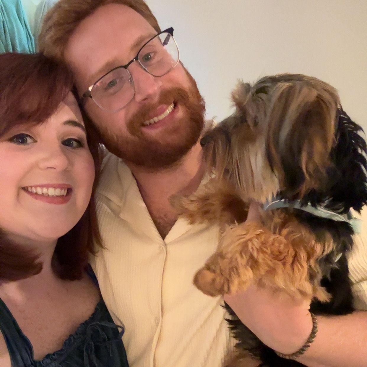 Our attempt at a family picture with Cooper!