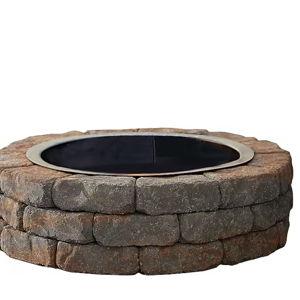 Oldcastle 43.5-in L x 43.5-in W x 12.5-in H Ashland Concrete Fire Pit Kit