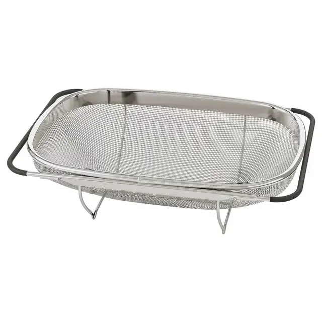IDEALISKColander, stainless steel/black13x9 "