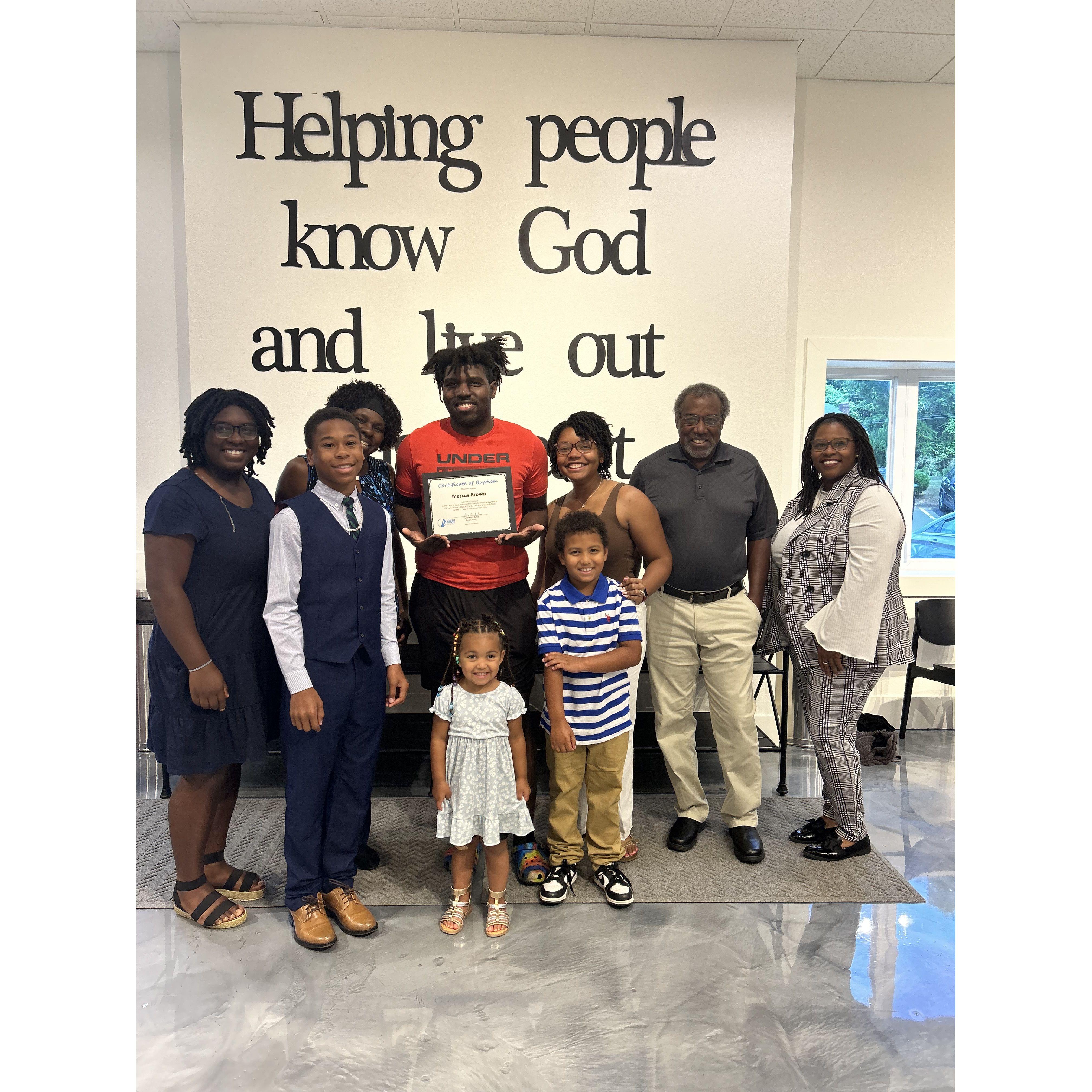 Marcus' Baptism 2024!