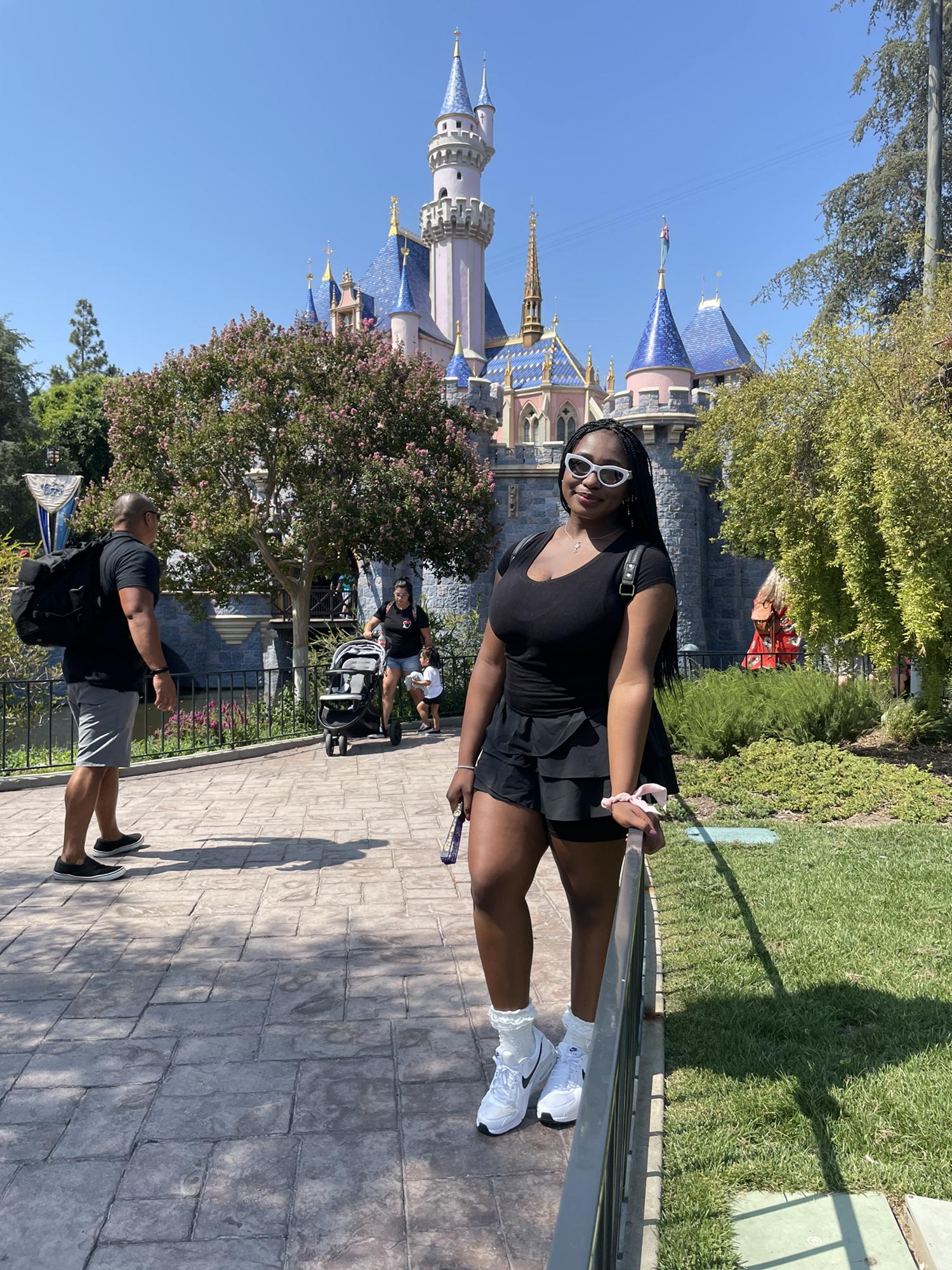 Here's one of the pictures Gunner took of me in front of the castle before we got engaged!