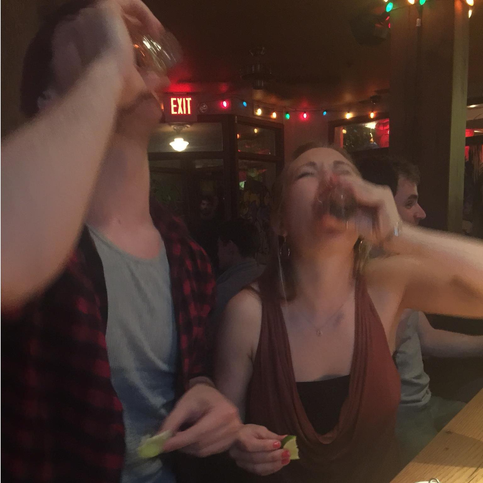 Back when we could do shots :)