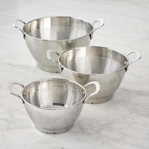 Williams Sonoma Stainless-Steel Colanders, Set of 3