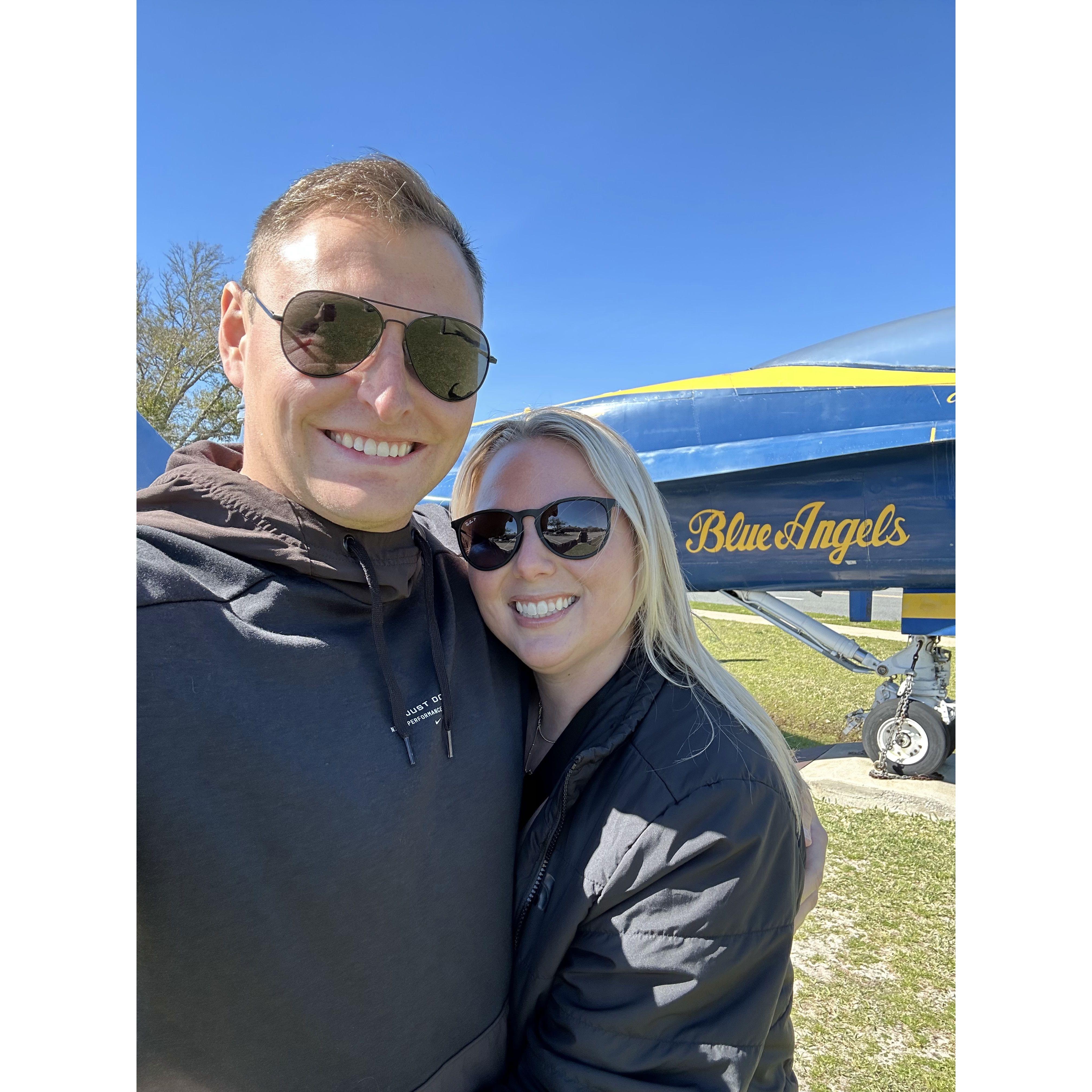 The Navy has forced us into some site seeing, but the Blue Angels were awesome!