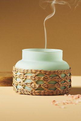 Capri Blue Volcano Mint Rattan Jar Candle