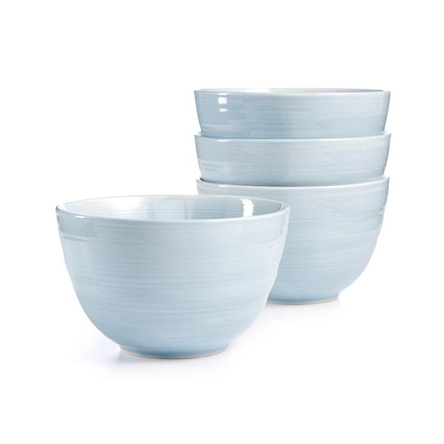 Martha Stewart Collection Color Striping Cereal Bowls, Set of 4, Created for Macy's