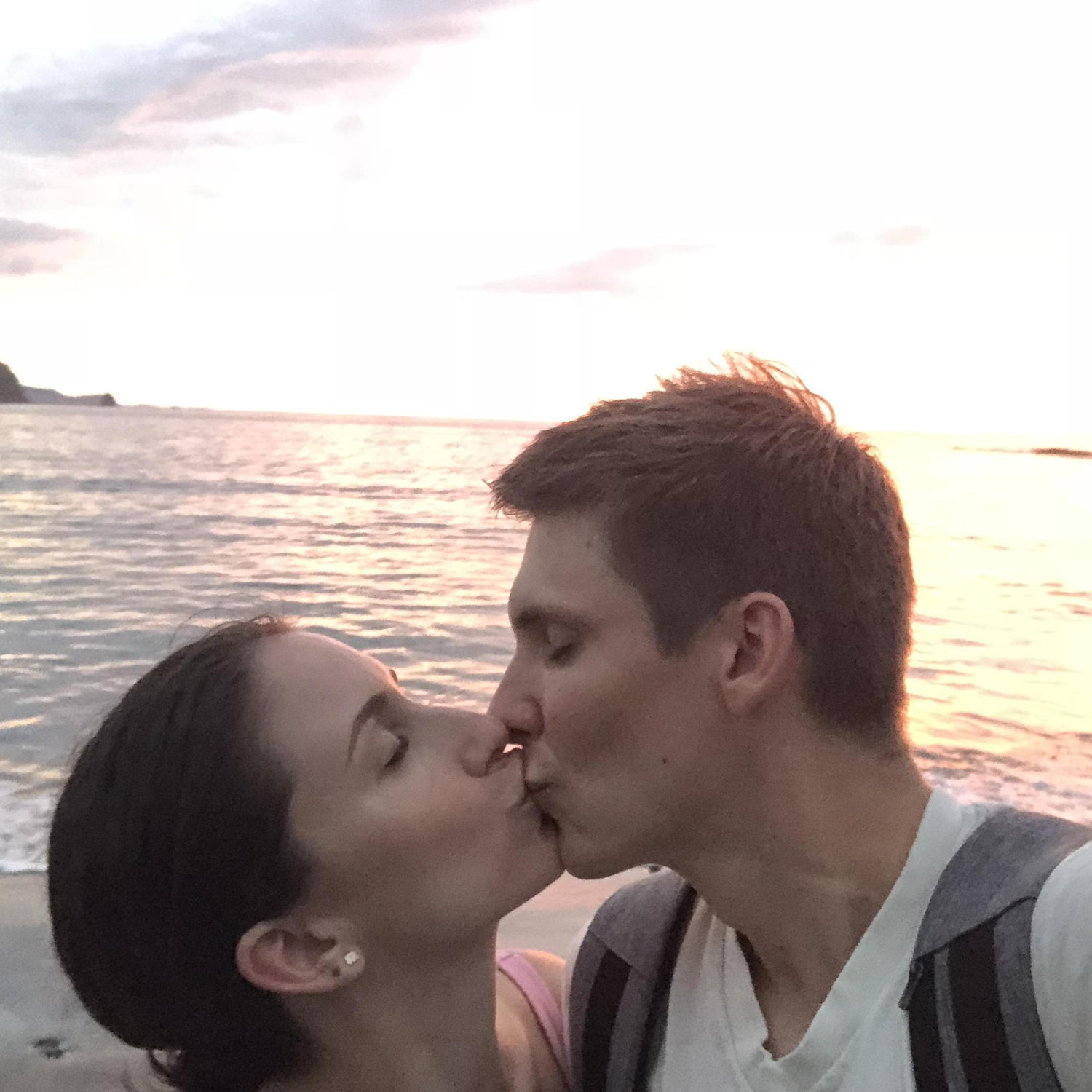 The most beautiful sunset we have ever seen on a secluded beach in Guanacaste.