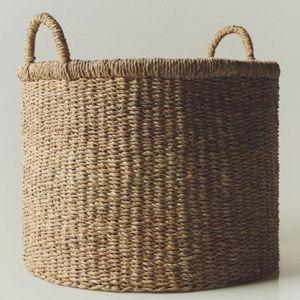 LARGE SEAGRASS BASKET WITH HANDLES - BASKETS - HOME DECOR | Zara Home United States of America | Zara Home United States of America