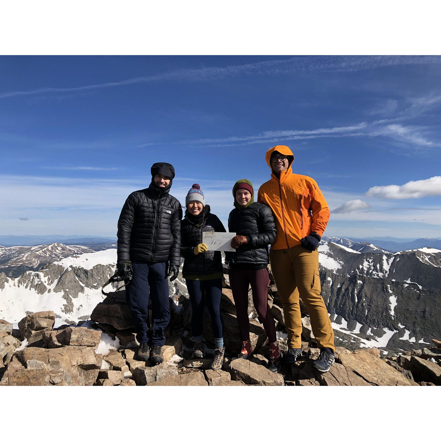 Quandary 14er summit with Jenny & Sean - June 2020