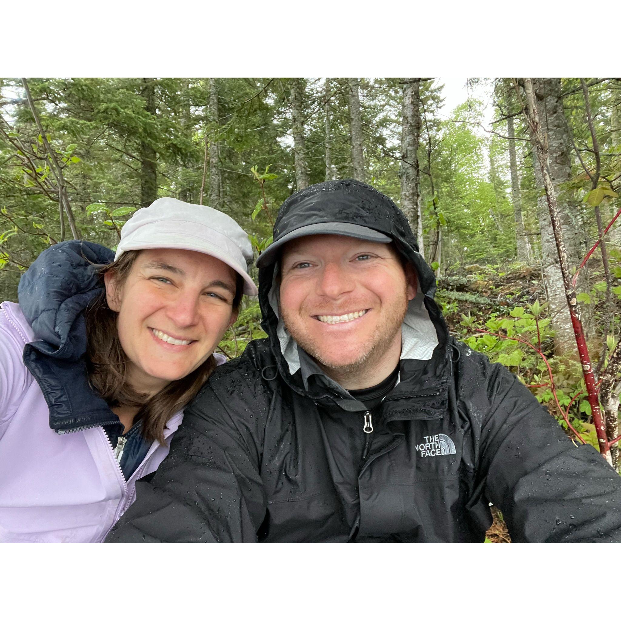 The last night of an 8 night backpacking trip on Isle Royale