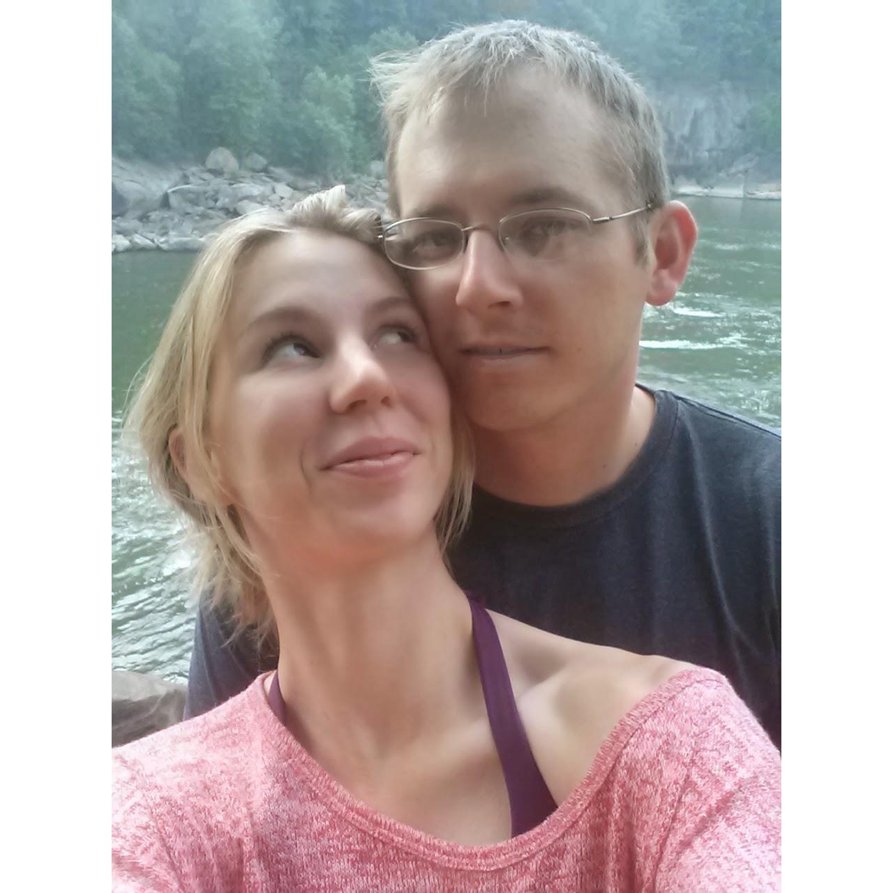 At Cumberland Falls - our first hiking trip together. Worth 1000 words. <3