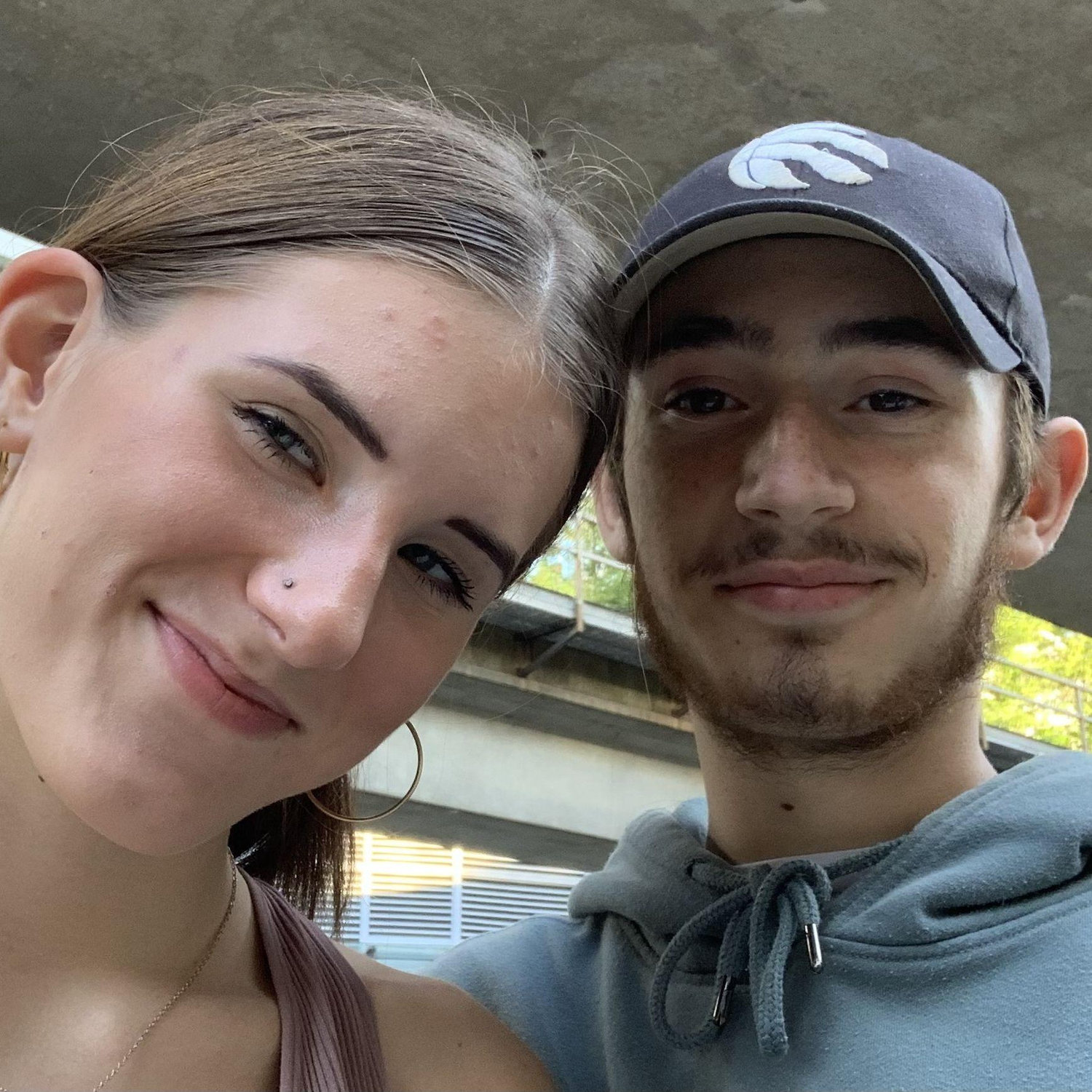 Waiting in line at an NF concert!