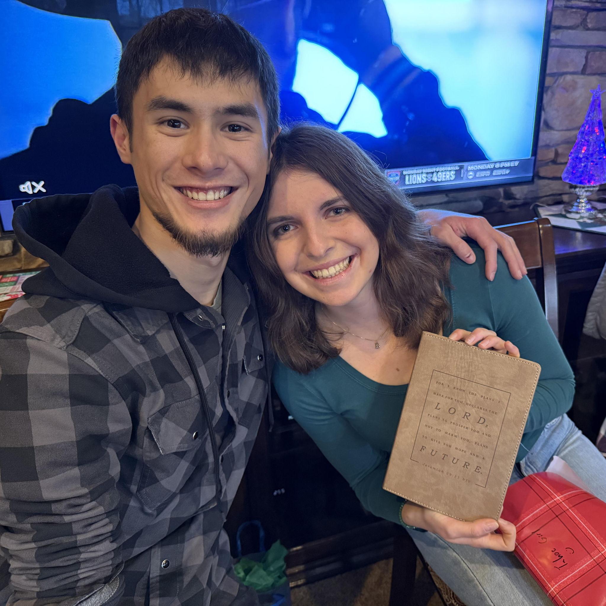 Bree's favorite gift from Max (second to her ring), a prayer journal she still uses daily