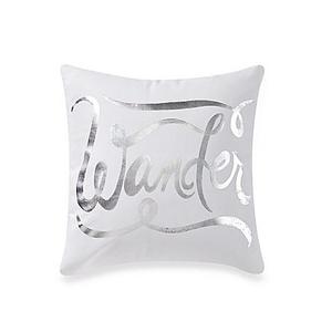 Anthology™ Astra Medallion Square Throw Pillow in White