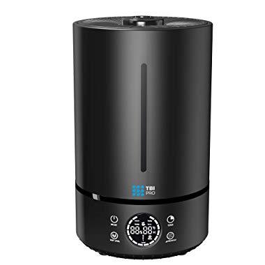 TBI Pro Top Fill 6L Cool Mist Large Humidifier for Home - 360° Humidifiers for Large Room, Bedroom, Basement - Easy to Clean & Fill - Auto Off, for Whole Home, Quiet for Babies, Kids 1.59 Gallon