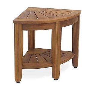 Haven™ Solid Teak Corner Vanity Stool