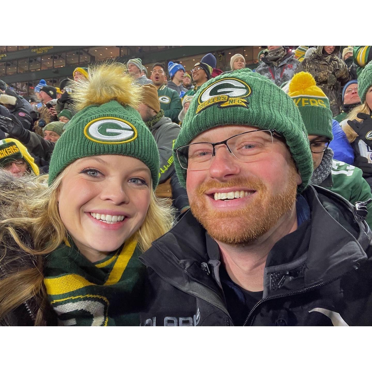 Our first Packers game