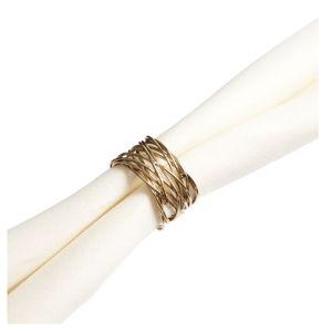Gold Wire Nest Napkin Rings - World Market