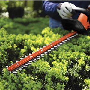 BLACK+DECKER 20V MAX Cordless Hedge Trimmer, 22 Inch Steel Blade, Reduced Vibration, Battery and Charger Included (LHT2220)