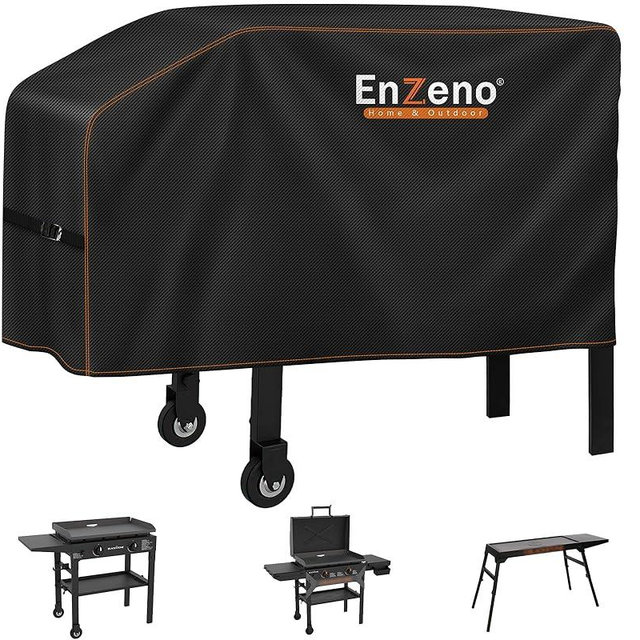 Enzeno Grill Cover for Blackstone 22”and 28”Single Shelf Griddle Cover，Griddle Accessories Grill Cover for Outdoor Grill Waterproof and Windproof 44x22x25inch Black