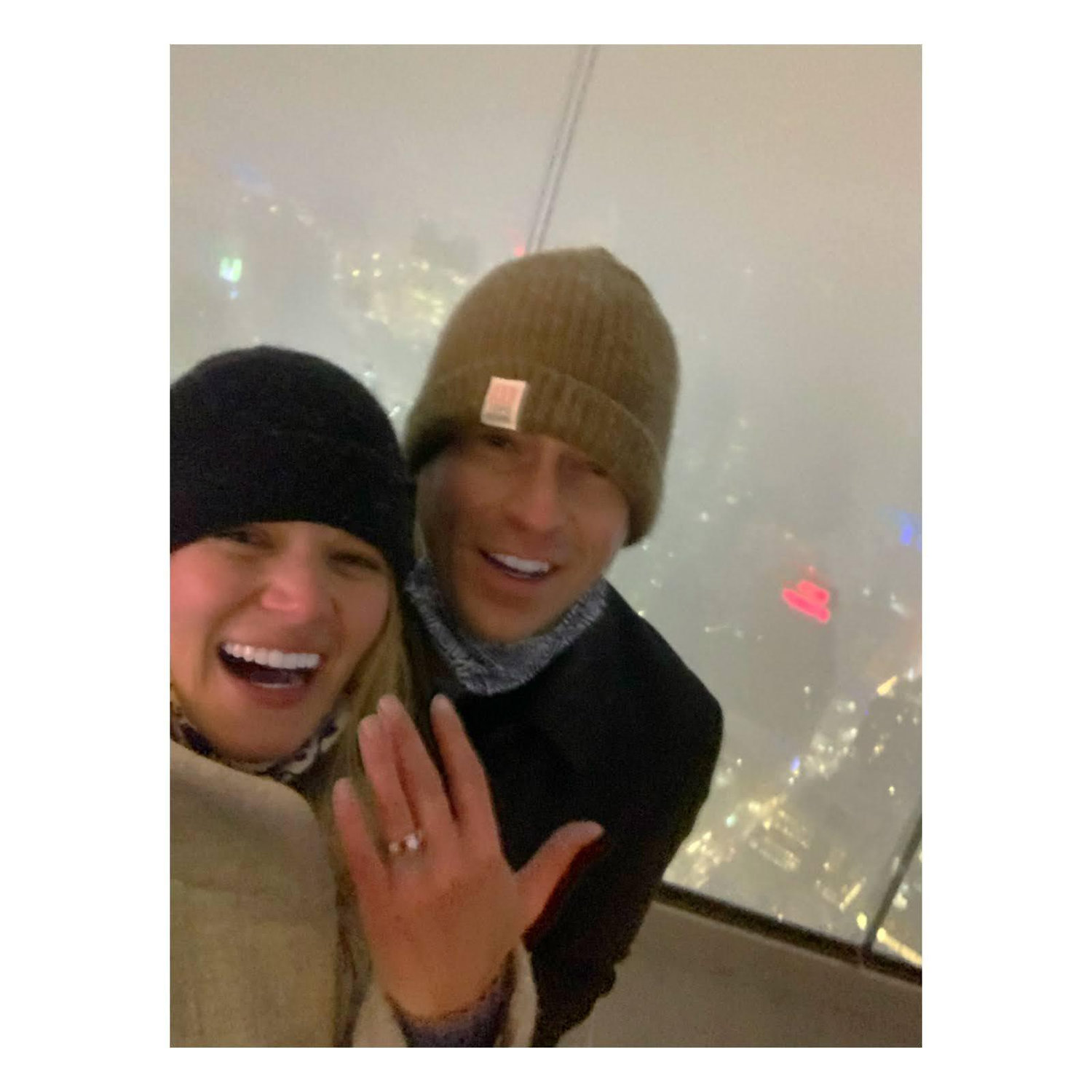 Tom proposed on 'The Edge' in NYC's Hudson Yards