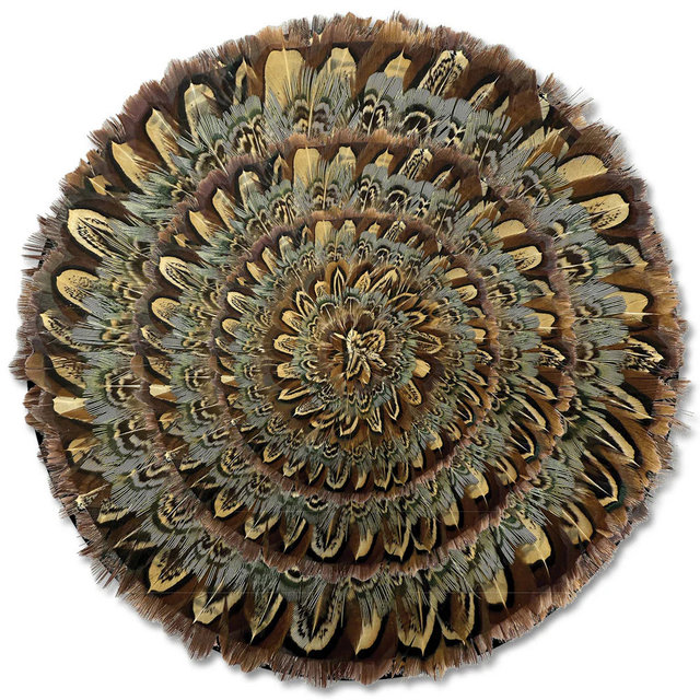Feathered Lodge Collection Pheasant Feather Placemat