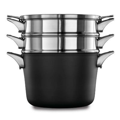 Calphalon Premier 8qt Hard Anodized Nonstick Space Saving Multi-Pot With Cover