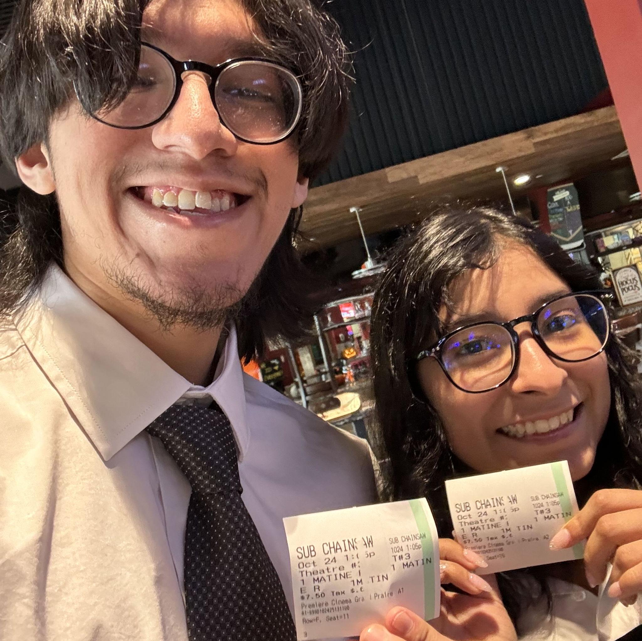 We dressed up for a movie night