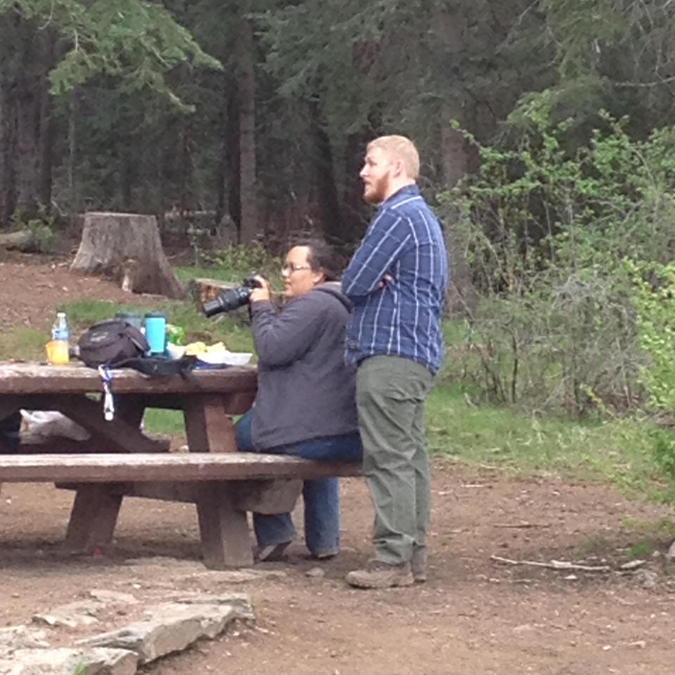 It was on this shockingly cold camping trip in 2015 that we exchanged "I love you"s for the first time. Can you guess who said it first?