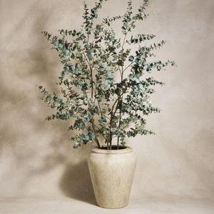 Faux Potted Euclayptus Tree