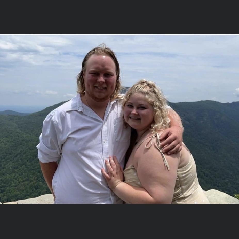 When Eli proposed at wiseman’s view in North Carolina July 2023❤️