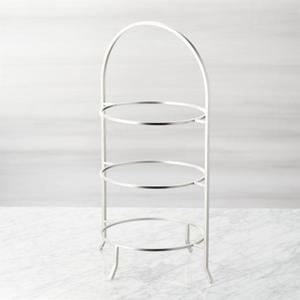 Cambridge Satin Nickel 3-Tier Stand