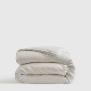 European Linen Duvet Cover in White | Full/Queen