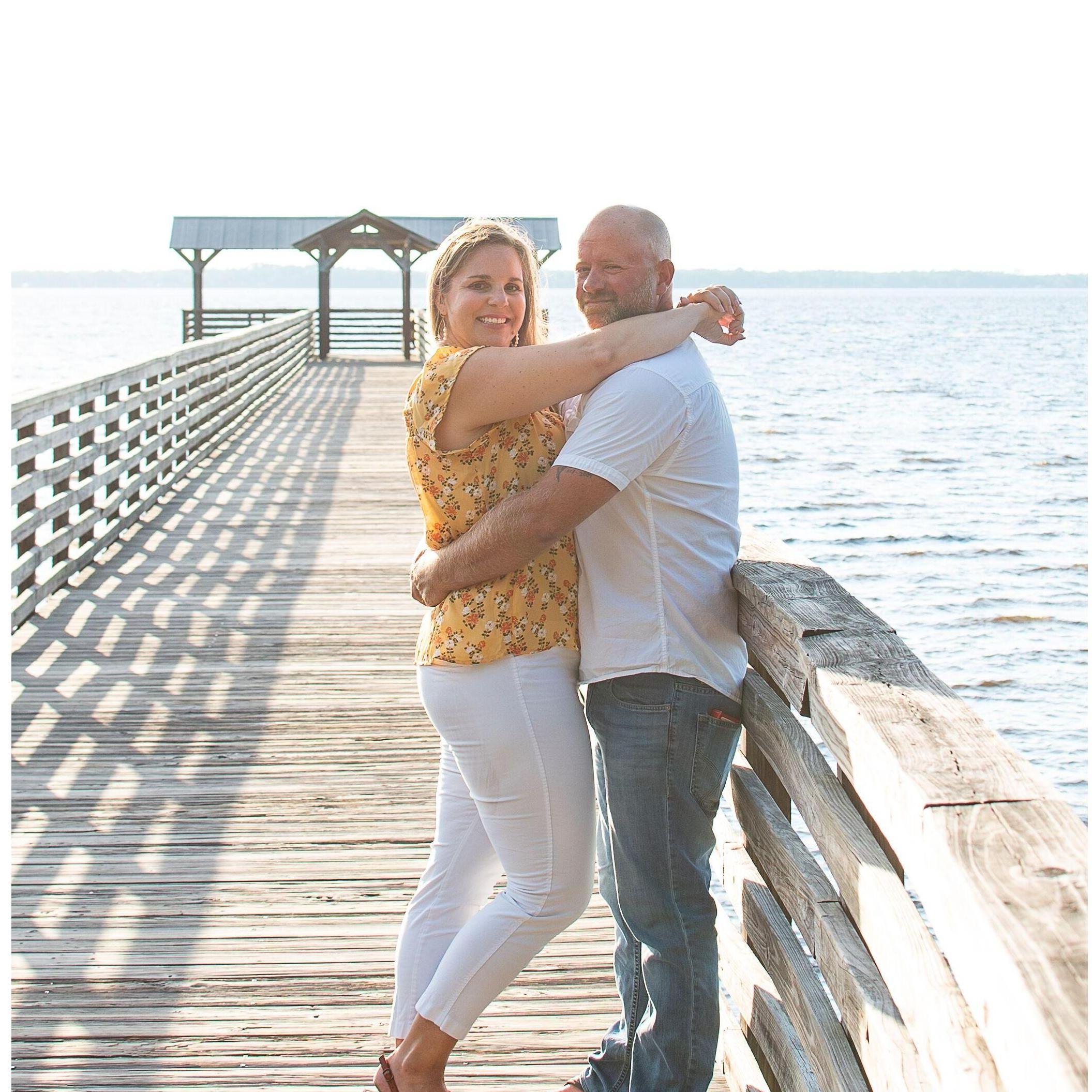 The beautiful St Johns river showcasing the beautiful couple