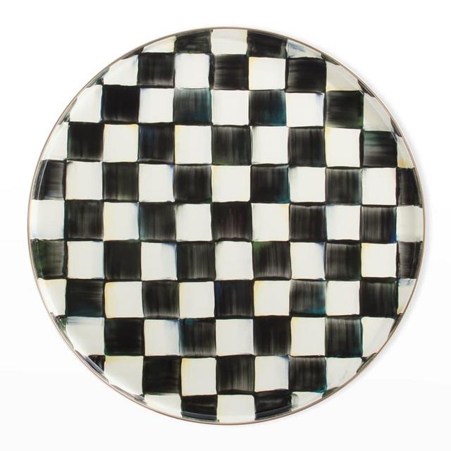 MacKenzie-ChildsCourtly Check Round Enamel Tray