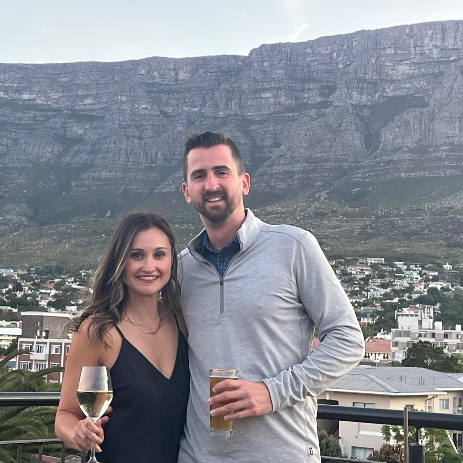 In Cape Town, South Africa on vacation.