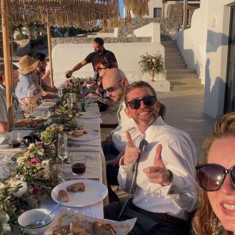 Groomsmen and guests