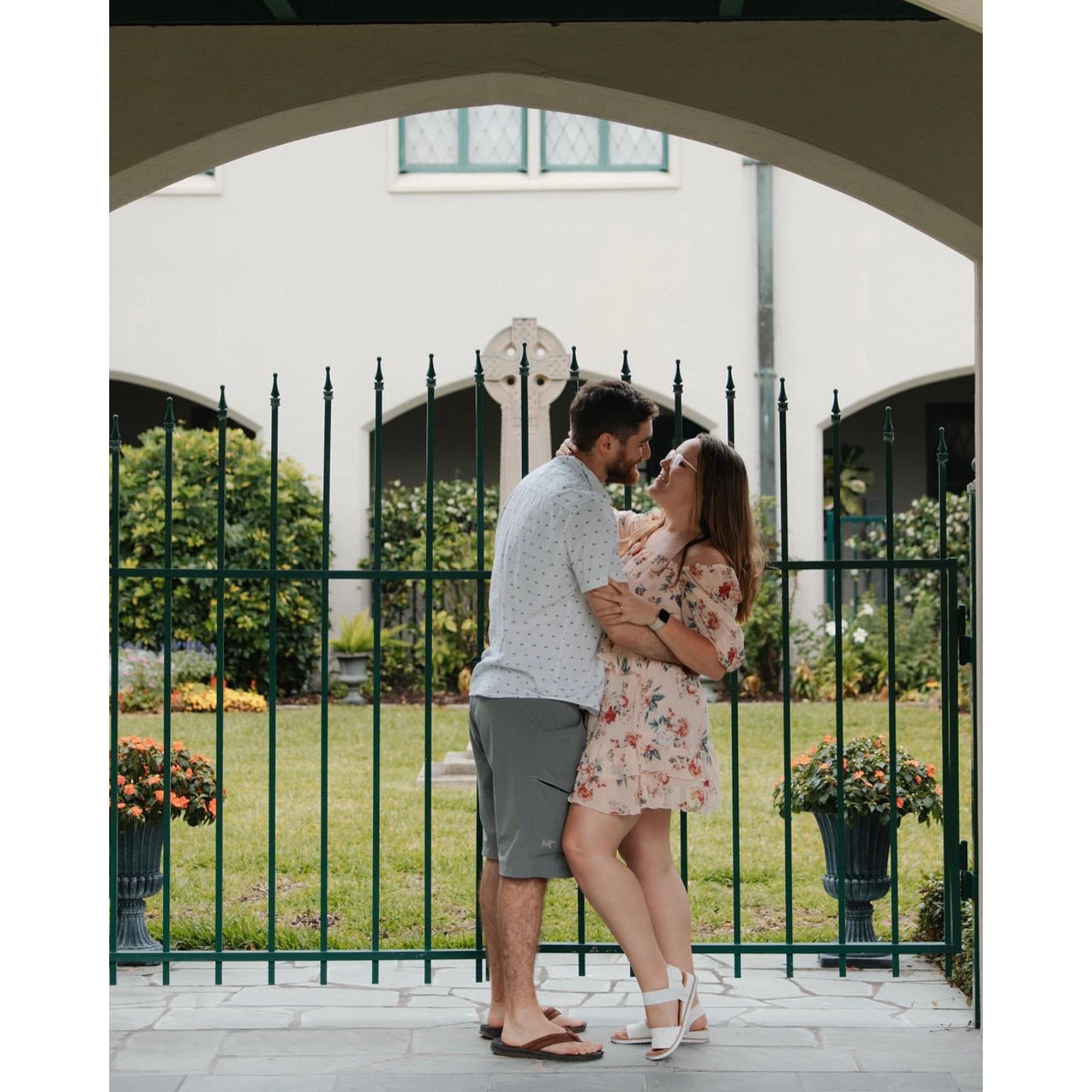 Us outside of Trinity Parish Episcopal church