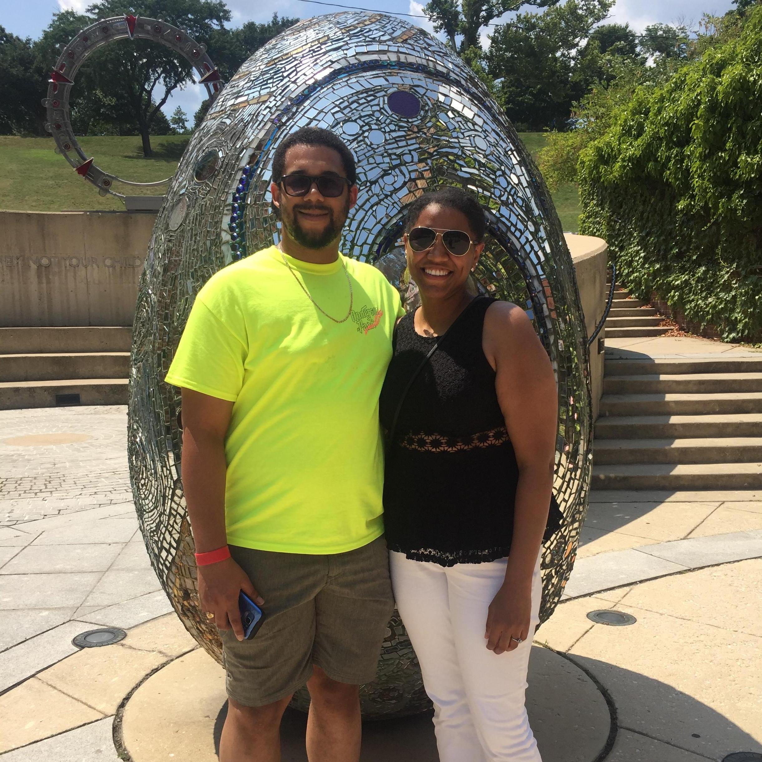 Out and about on a sunny day in Baltimore, MD!