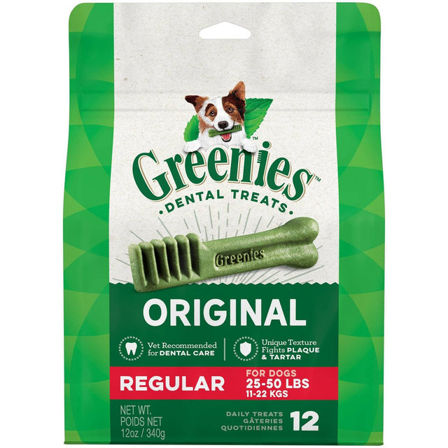 Greenies Regular Original Dental Dog Treats - 12ct/12oz