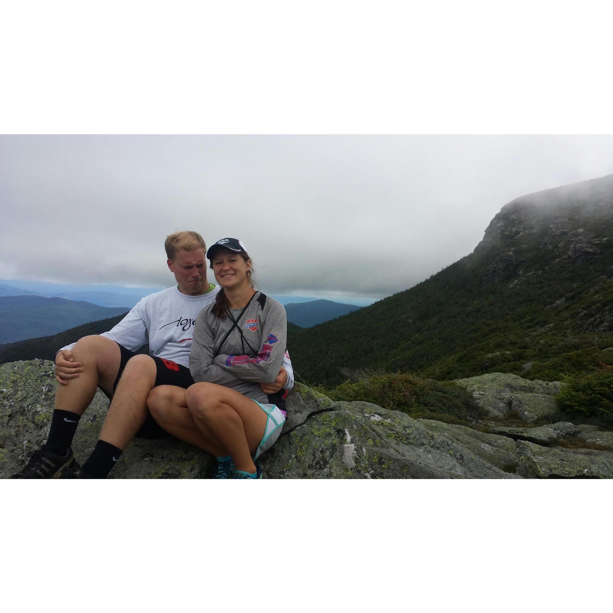 Tomas wasn't Aleksa's #1 fan on top of Mount Mansfield, VT.