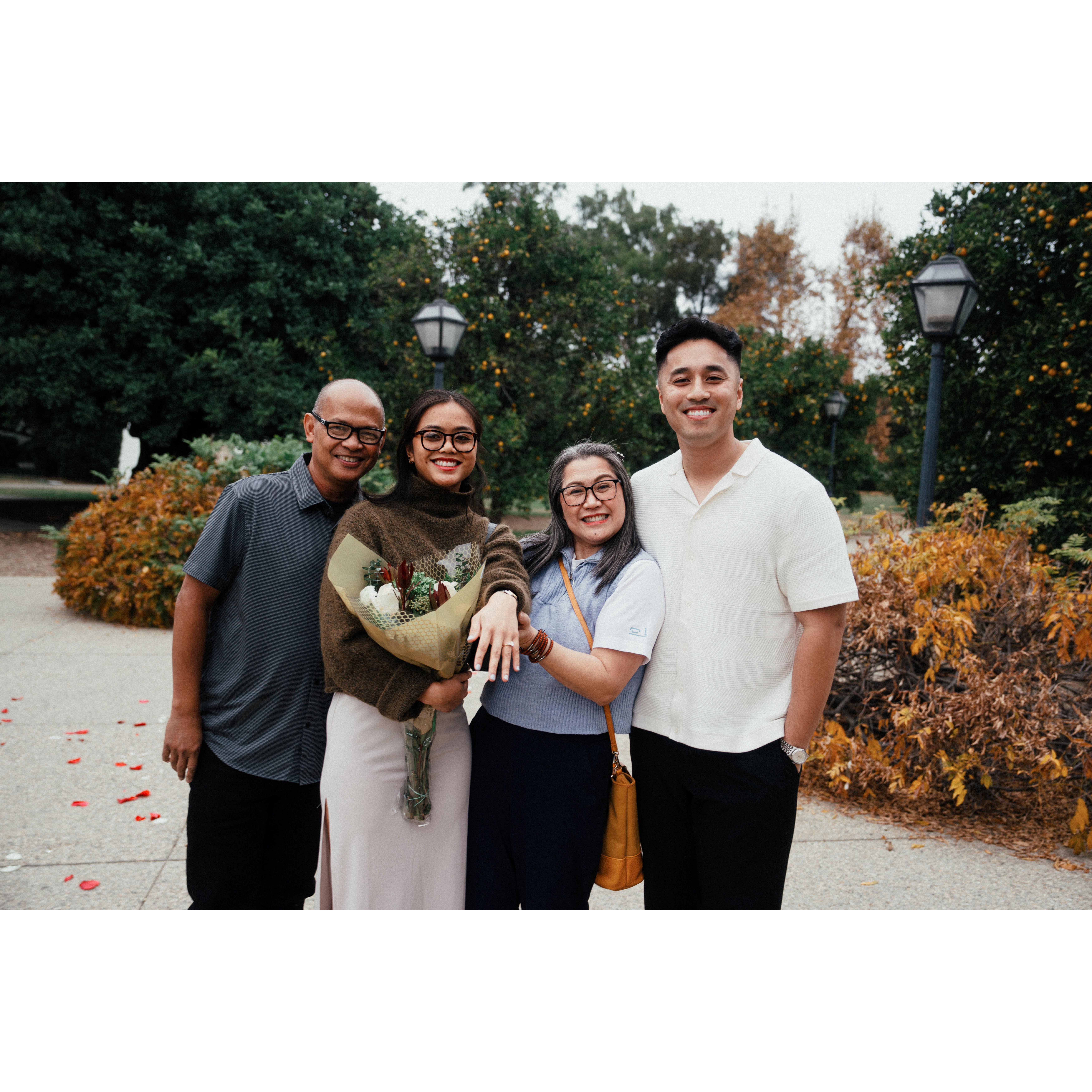 With Parents of the Bride
