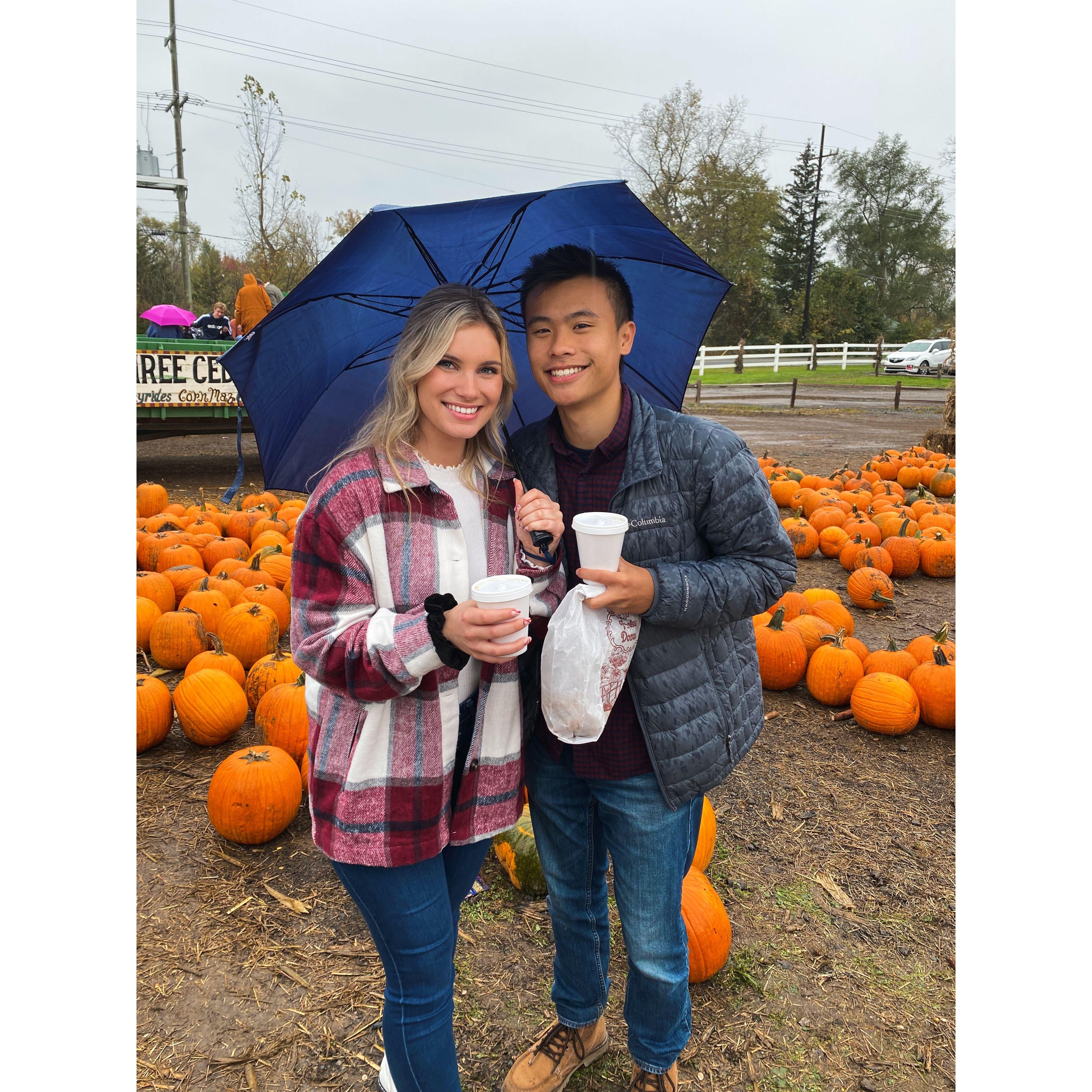 Chris's fraternity date party at the pumpkin patch