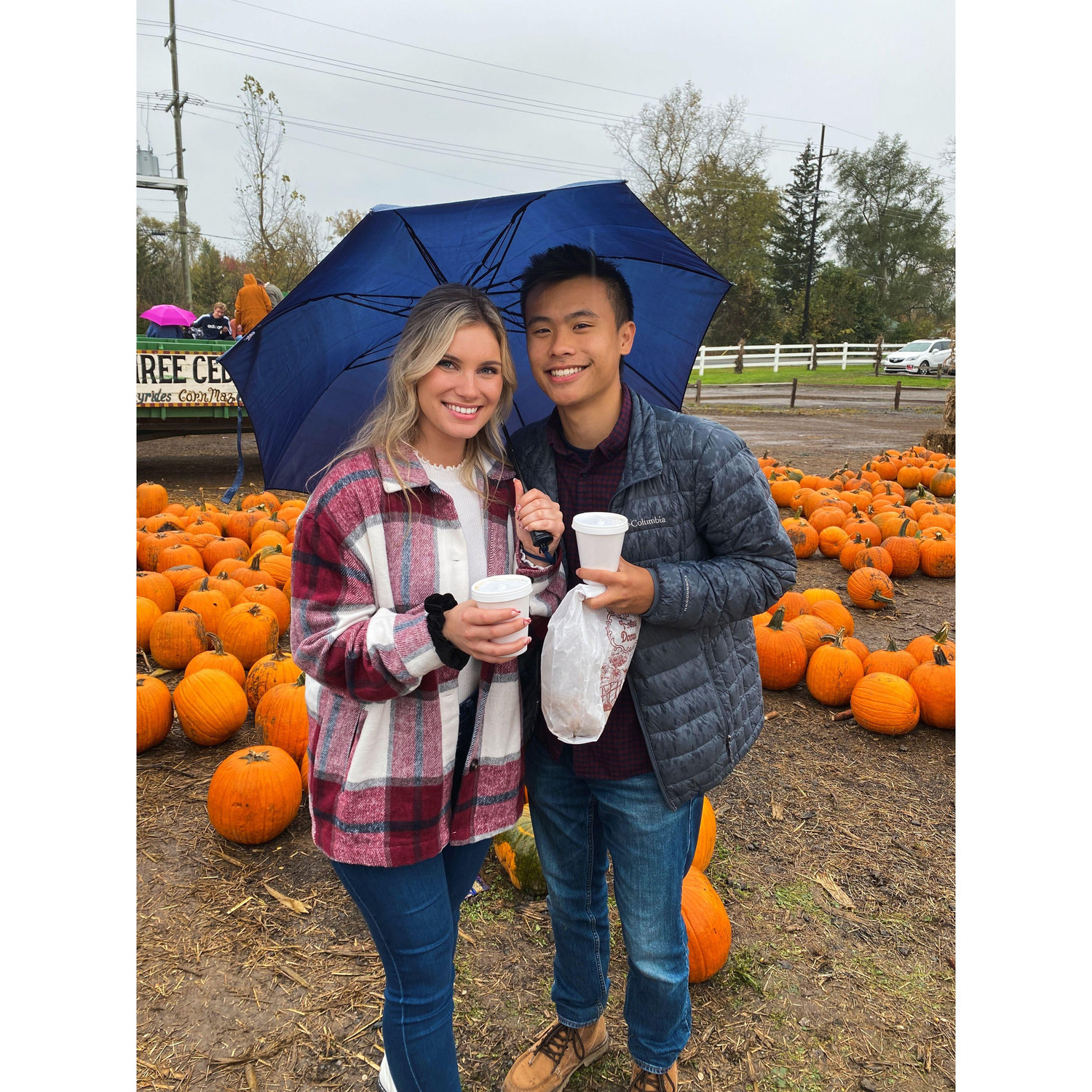Chris's fraternity date party at the pumpkin patch