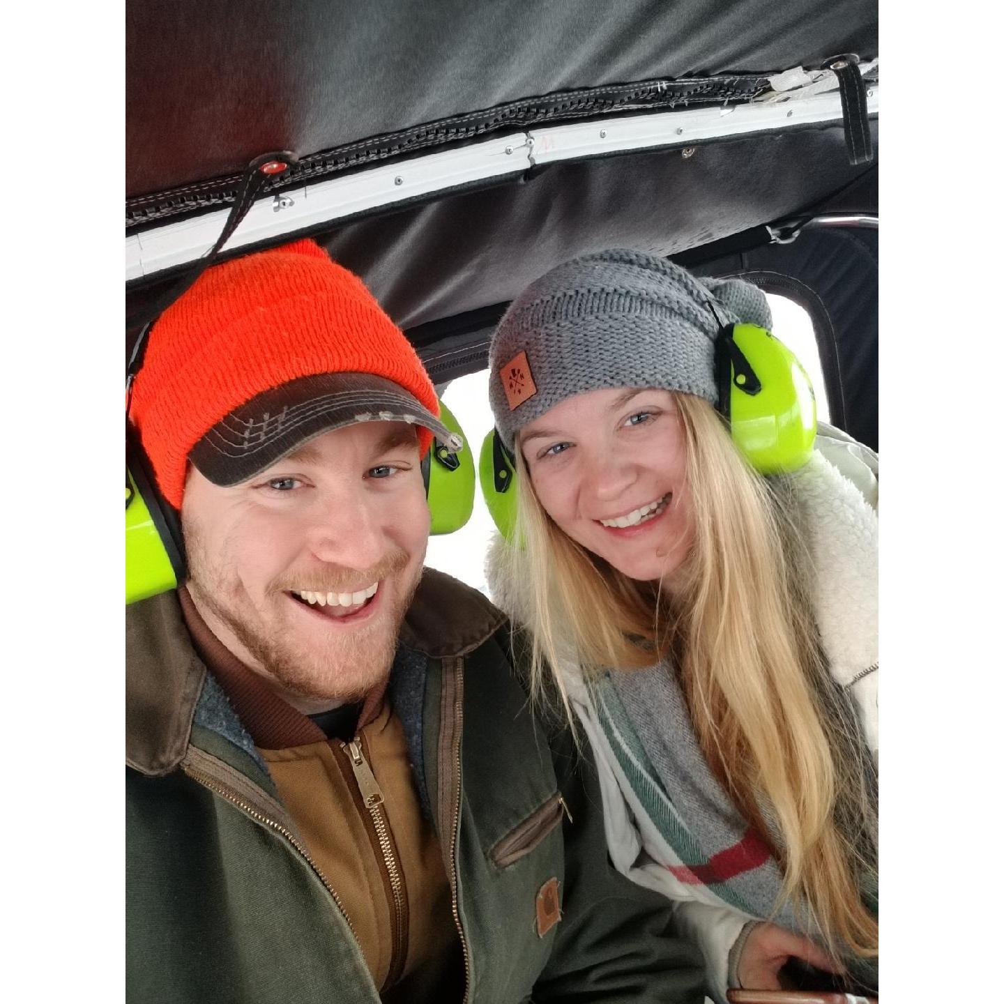 Going to Madeline Island, Olivia's first time across Lake Superior in the Wind Sled!