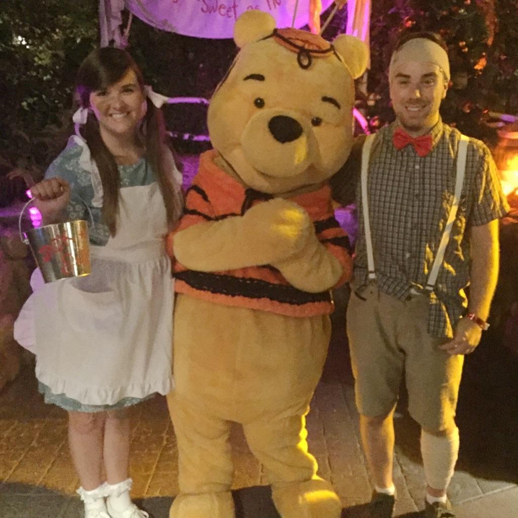 First Mickey's Halloween Party in Disneyland as Jack and Jill after the hill [2015]