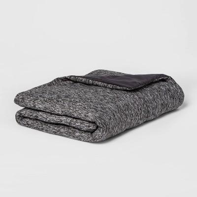 50" x 70" 15lbs Jersey Weighted Throw Blanket with Removable Cover Heather Gray - Room Essentials™