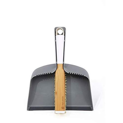 Full Circle Clean Team Brush & DustPan Set, White